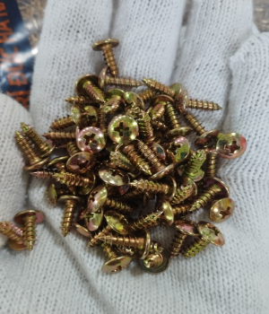 Vít nhọn 4 x 10 _ 4 x 10TA mũ 9.0 mạ 7 màu